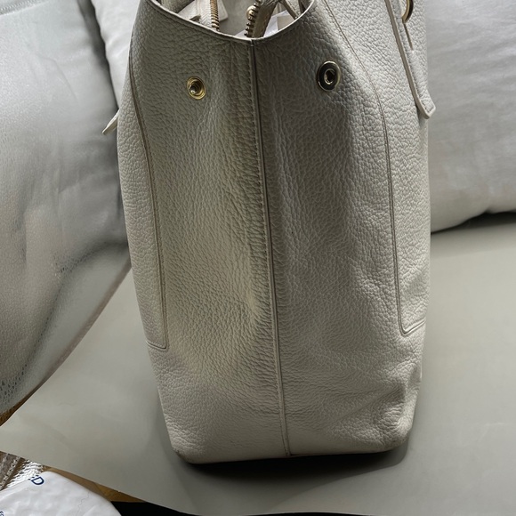 Furla Italian Luxury Cream Leather Tote Bag Exceptional Quality Furla Beautiful - Picture 3 of 16
